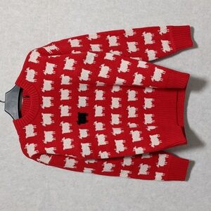 Warm And Wonderful Wool Sheep Sweater - Diana Red